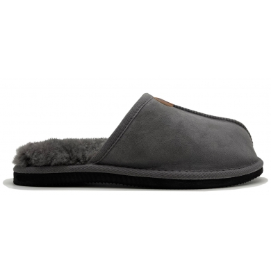 Thies Sheepskin Slipper dark grey Men's Slippers